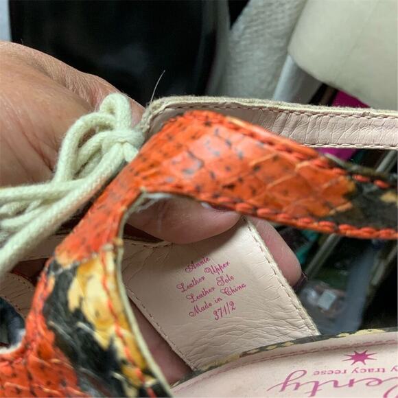 2439. Tracy Reese Plenty Annie Slingback Heels 7.5 - Picture 9 of 10